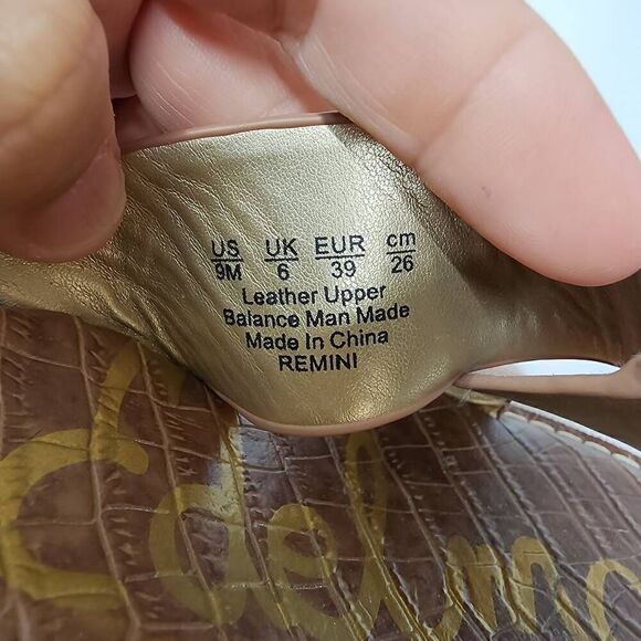 Sam Edelman Size 9 Remini Cork Wedge Brown Sandals Womens K - Picture 7 of 10